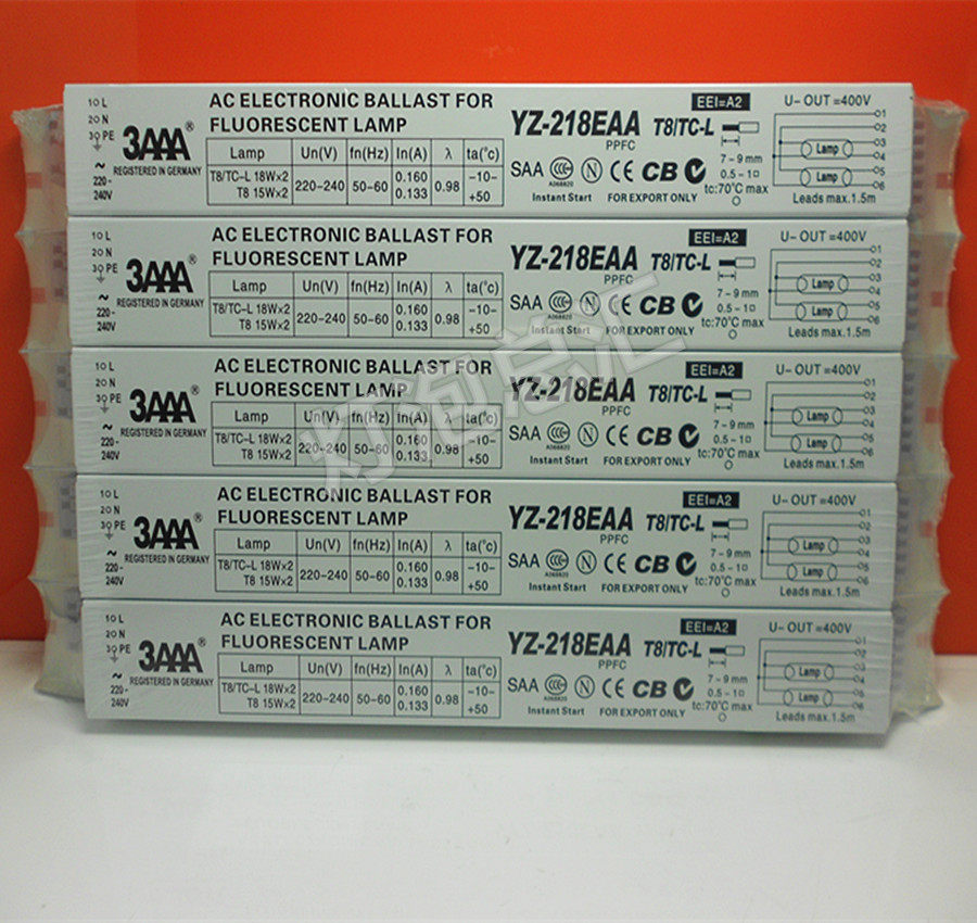3AAA electronic ballast YZ-218EAA 2X15W 2X18W 2X20W 18W electronic ballast