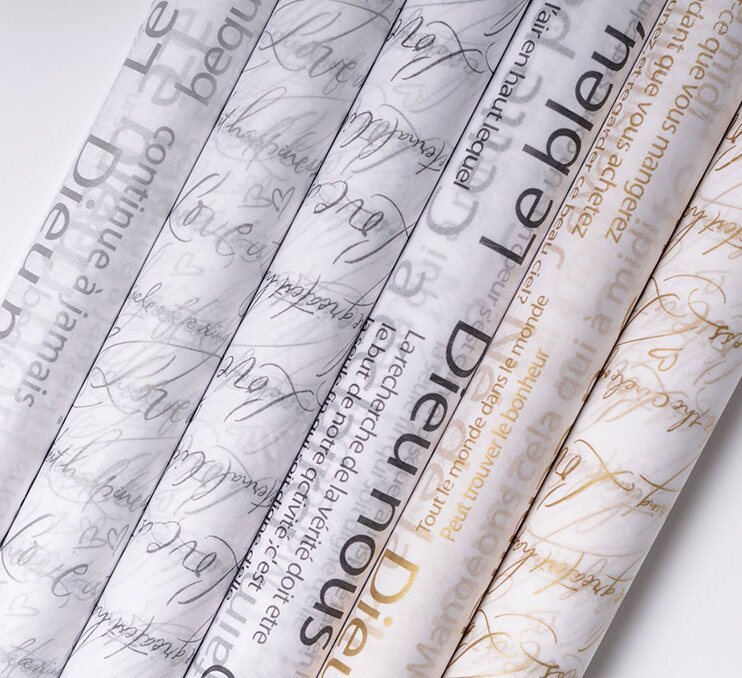 Han Style English Sydney Paper Bouquet Wrapping Paper Flowers Wrapping Paper Flower paper Flower Flower Shop Supplies-Taobao