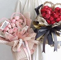 Dragons heart-shaped Dragon Willow love ring bouquet shape branches flower arrangement decoration material holding frame