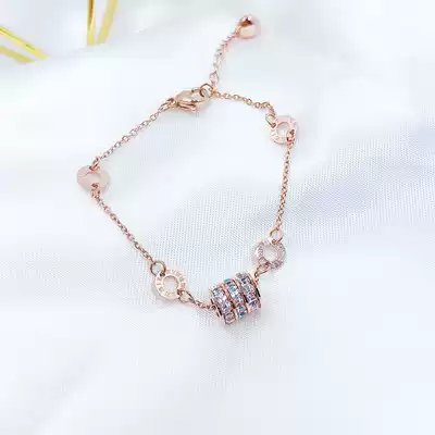 Net Red Three Ring titanium steel hand female Korean version of simple niche design Mori personality hipster student girlfriends hand ornaments