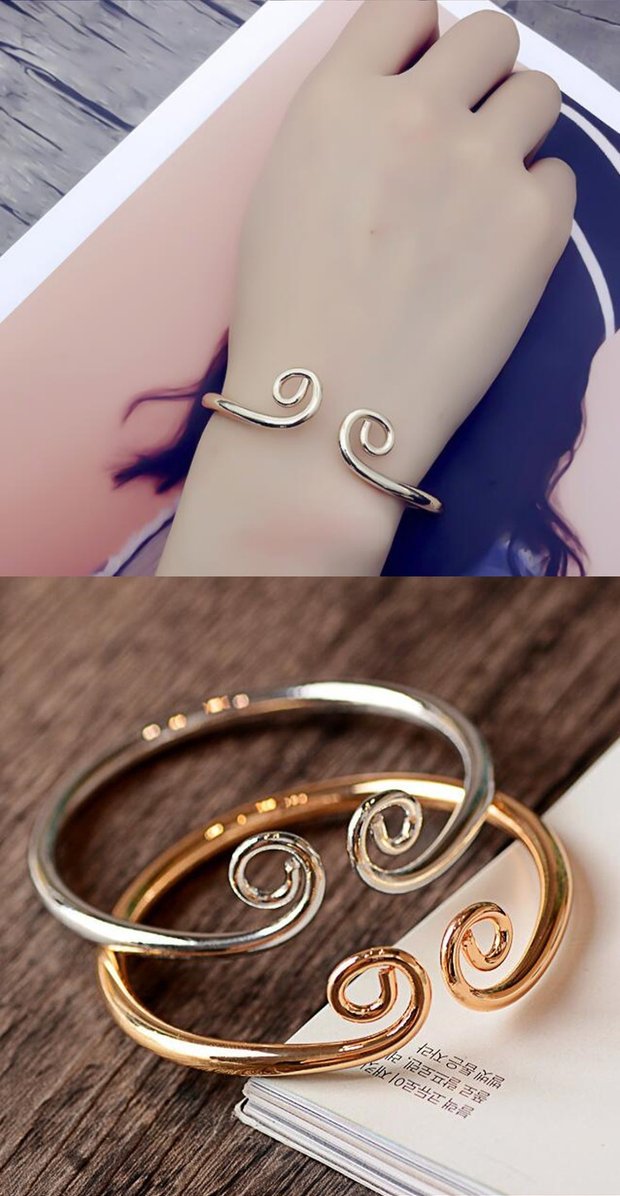 Phiên bản tiếng Hàn của Monkey King Jin Hoop chặt chẽ nam và nữ Joker đơn giản mở vòng tay cá tính vòng tay sinh viên trang sức vòng trầm
