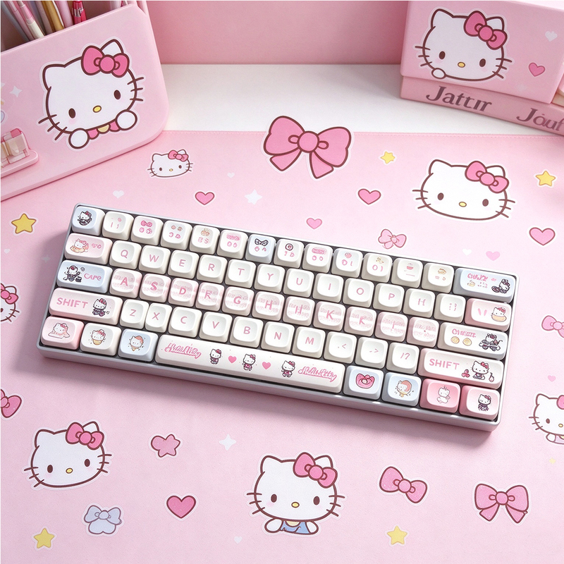 Fuke Lion F61 Wired Cute Mixed Backlit Mechanical Keyboard Portable Small Keyboard Computer Gaming Office Peripherals