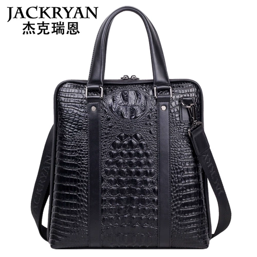 Портативная сумка на одно плечо для отдыха, крокодиловый принт, из натуральной кожи