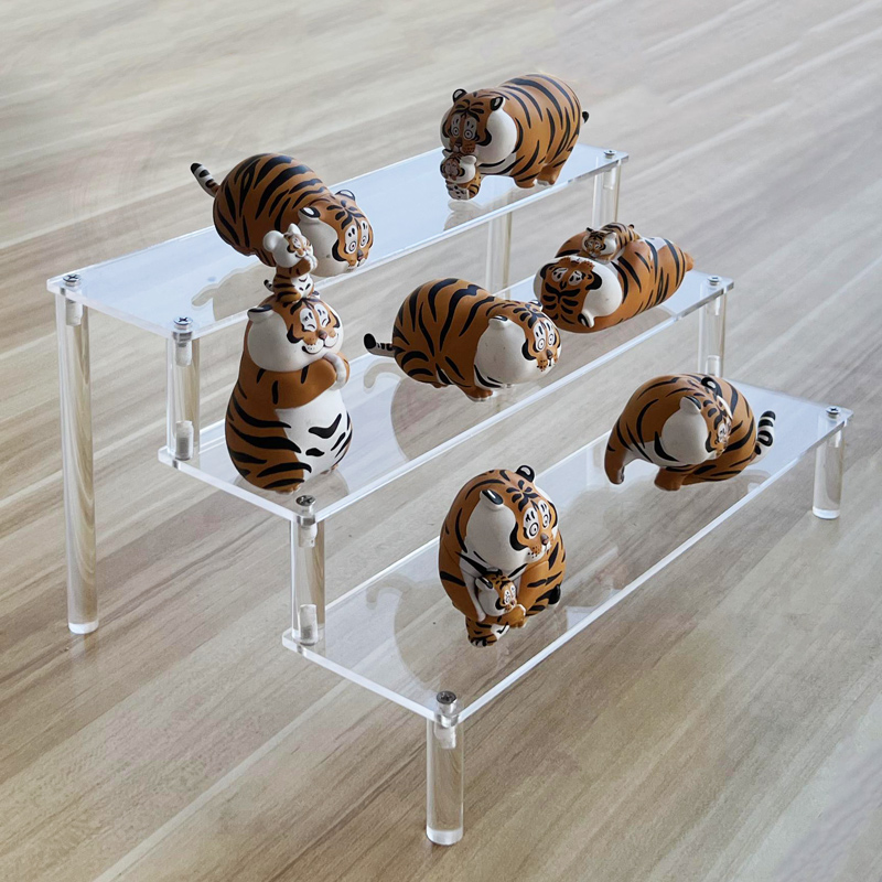 Acrylic transparent model frame bubble Mart model WCF display car model toy display twisted egg blind box booth