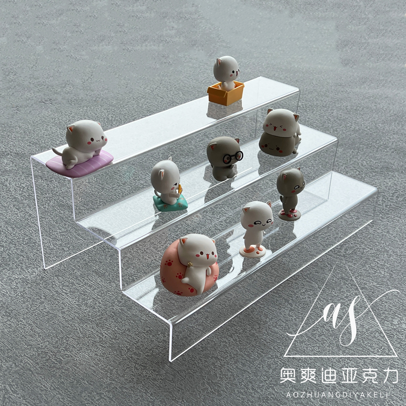 Acrylic Display Shelf Display Shelf Bubble Mater Doll Stepped Transparent Secondary Metamodel Model Shelf Customized