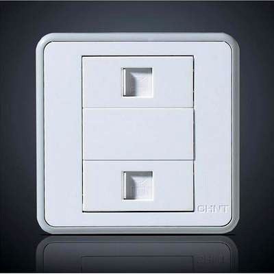 CHINT switch socket 86 type NEW6E color series NEW6-E209 telephone computer socket panel