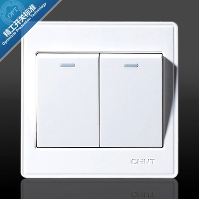 Positive Tai switch socket 86 type NEW7E flat series NEW7-E007B two open double cut switch