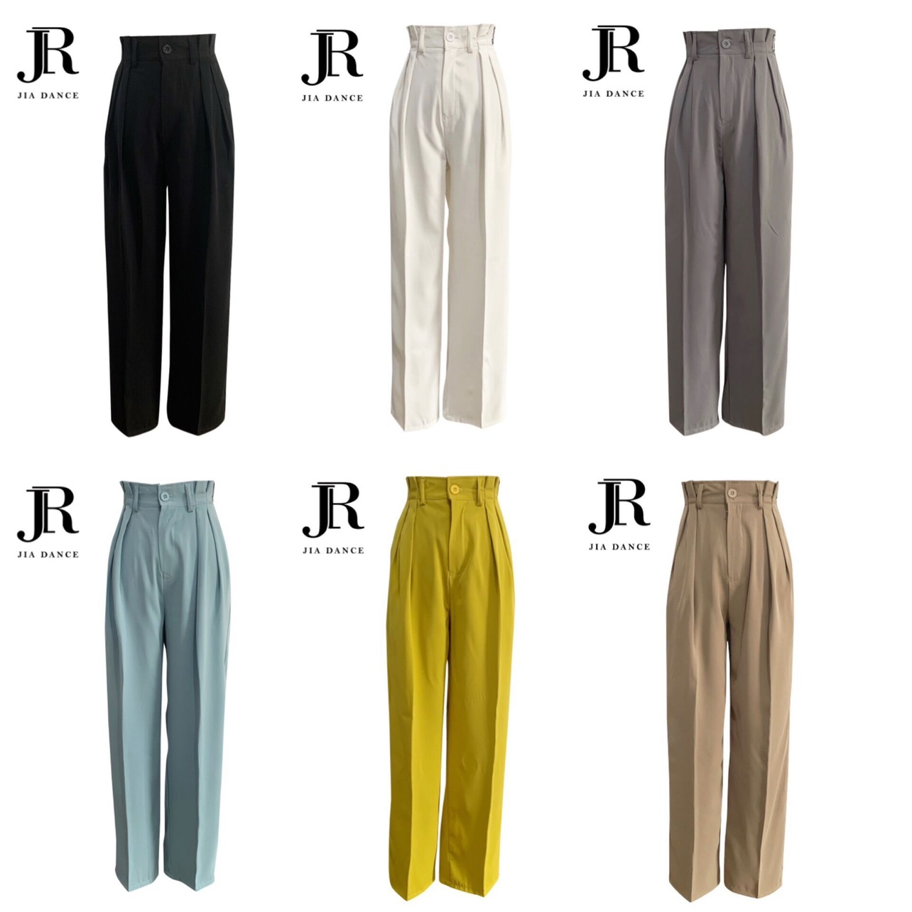 JIA DANCE Latin dance new practice Skill Pants Broadleg National Tender Pants Flower high waist pants tightness waist R71