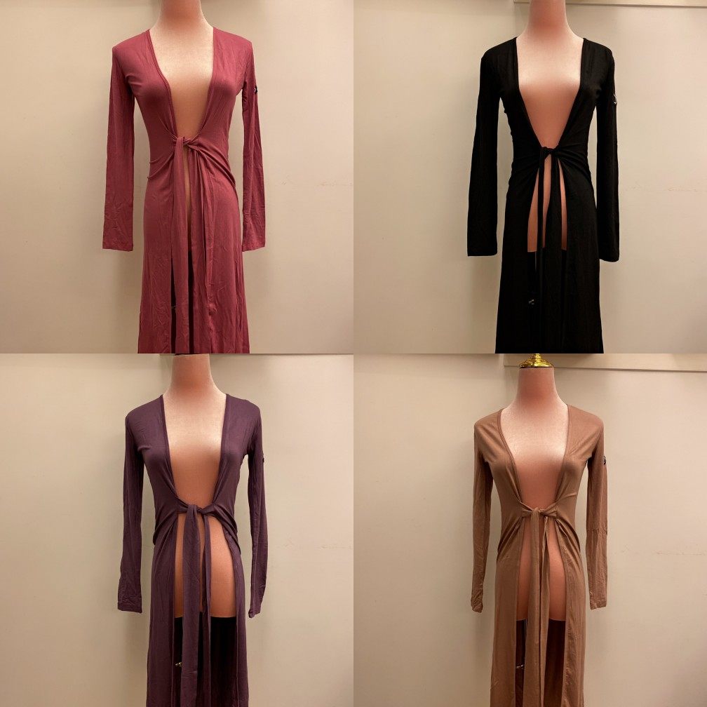 DZ dance suit Latin dance slice style cut long sleeve long version of cardiovert multicolored optional practice to perform professional