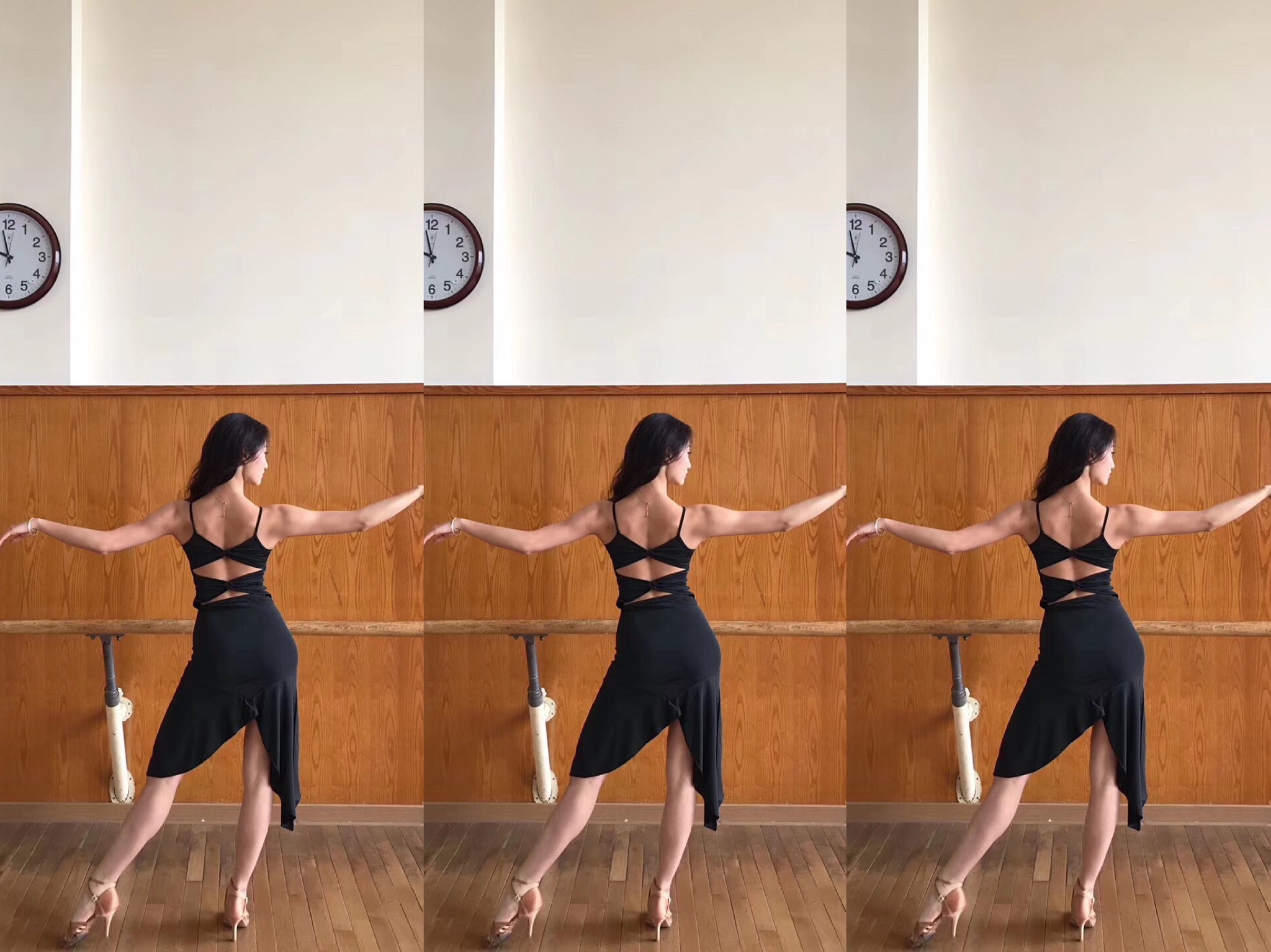 Amanda Dance Suit Miu007 Ice Silk Fabric With Chest Cushion Beauty Back Design Foreign Dress Latin Dance Practice