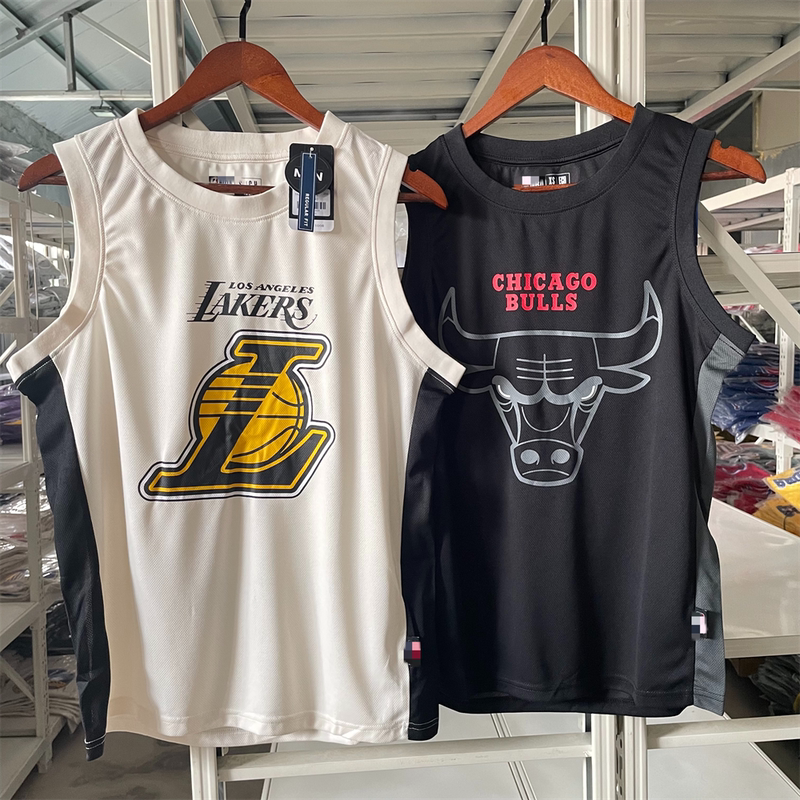 Small Size Special Offer, Original Export Lakers Bulls Quick-Drying Breathable Mesh Vest for Playing Sports and Fitness, Sleeveless Top