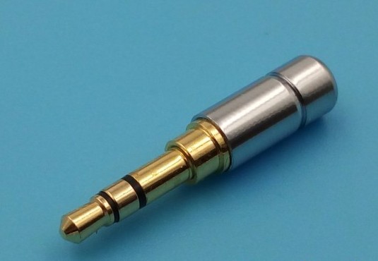 Pocket mini alloy light knife 3 sections 4 sections 3 5mm straight headphone plug stereo 3 8mm tail port