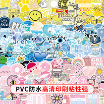 Pull Rod Case Stickers Waterproof Personality Creativity Fresh Nature Cute Tide Card Stickers Computer Notebook Decoration Sticker