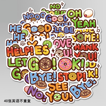 English English Surprise Letter Sticker Suitcase Pull Bar Case Laptop Graffiti GRAFFITI Graffiti Car Sticker Waterproof