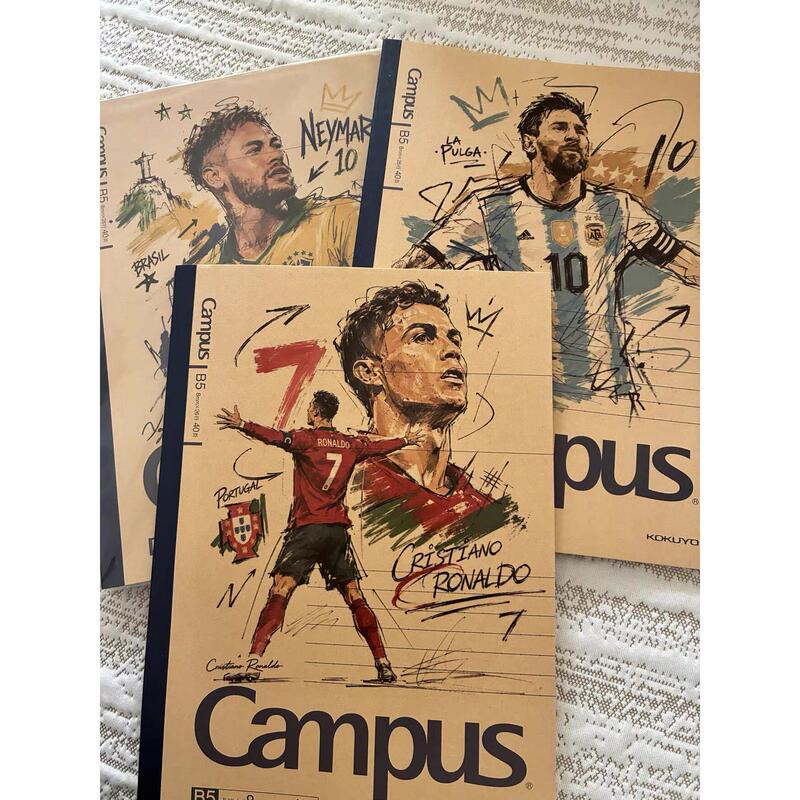 Kokuyo Campus Football Star Leather B5 Notebook Student Kraft Paper Wireless Binding Notepad