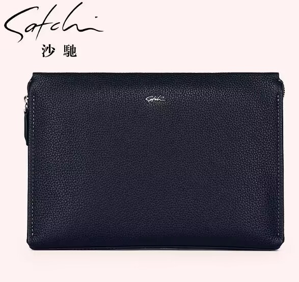 Headlayer cow leather Sharpy leather with men's hand grip bag genuine leather envelope package new 2023 minimalist fashion hand with bag tide-Taobao