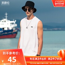 British Jue Lun summer mens all-match simple sleeveless vest mens ins Tide brand Youth Sports waistcoat sweat vest