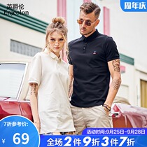 British Jue Lun 2021 summer New Polo shirt mens short sleeve couple T-shirt embroidered Paul mens half sleeve shirt