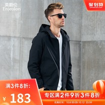 2021 autumn new men hooded jacket trend casual mens autumn winter coat clothes spring and autumn coat tide