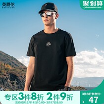 British 2022 Summer Mens Short Sleeve T-Shirt Tide Brand Street Letter Print Cotton Half Sleeve T-Shirt Man