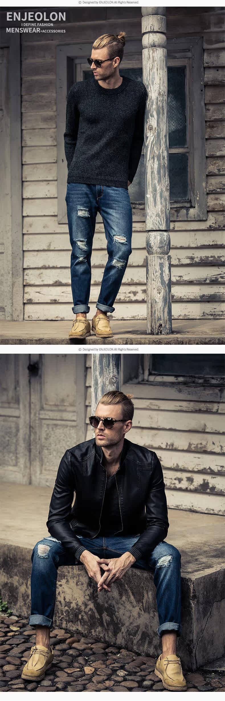 Jeans pour jeunesse ENJEOLON 100% coton pour Quatre saisons - Ref 1481880 Image 17