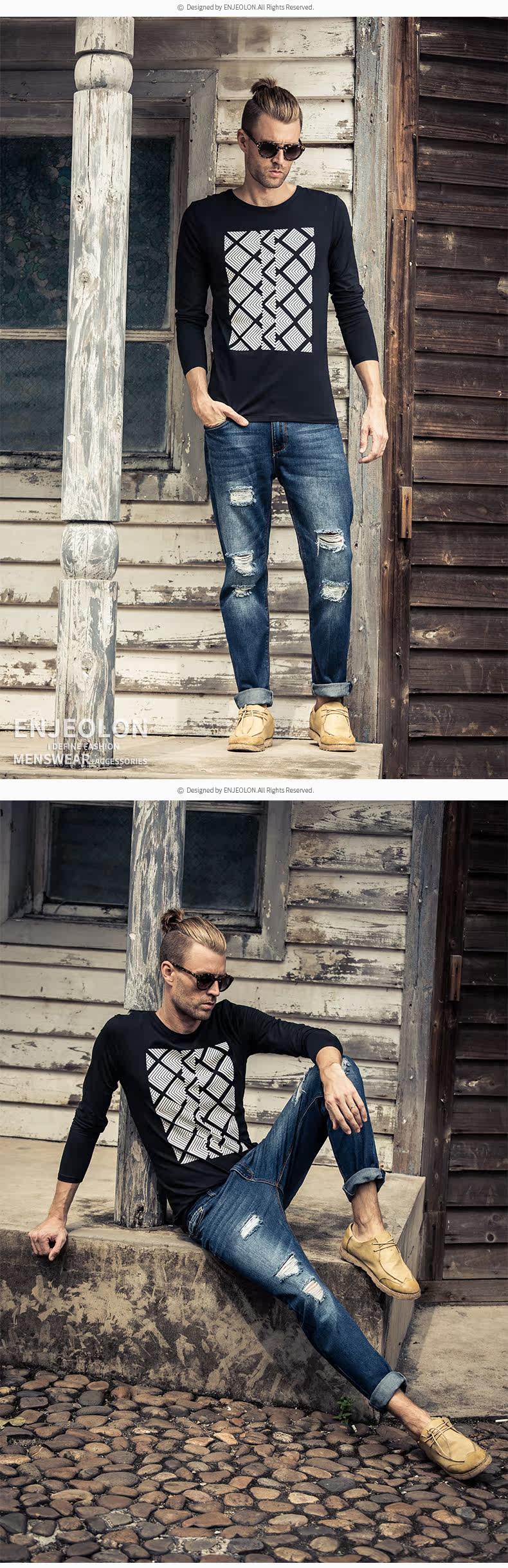 Jeans pour jeunesse ENJEOLON 100% coton pour Quatre saisons - Ref 1481880 Image 16