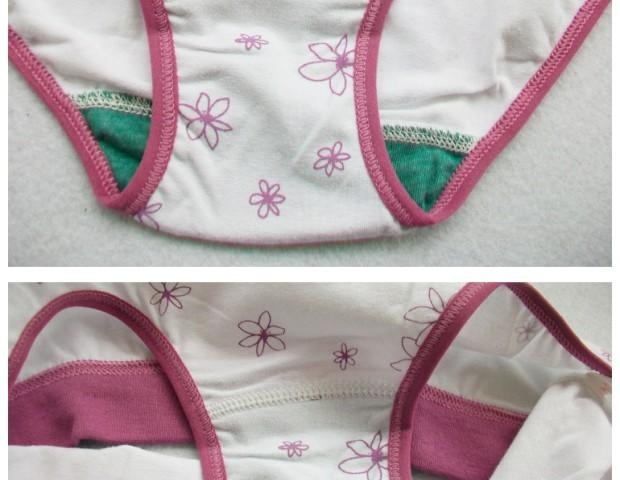 Tiandida thun Lycra cotton trắng nhạt in quần lót màu tím trong quần lót kháng khuẩn eo rộng 10 quần lót nguyệt san