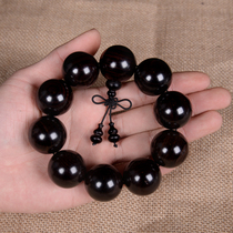  Purple sandalwood hand string black sandalwood Buddha beads 108 couple bracelet mens Buddha beads 2 0 hand-held rosary handmade customization