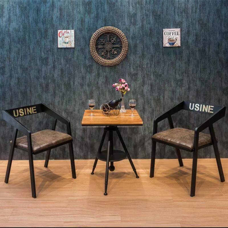 Bàn ghế ăn ngoài trời bàn trà quán trà tiếp tân nội thất hiện đại phục vụ bàn kinh doanh kết hợp quầy bar bánh - Giải trí / Bar / KTV ghế quầy bar gỗ