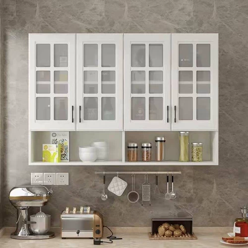 Сплошное дерево висеть шкаф кухонный шкаф шкаф шкаф шкаф спальня для спальни балкон шкафчик для хранения хранения настройка шкафа настройка