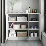 Шкаф для хранения на балконе, бытовой шкаф для хранения большой вместимости, напольный шкаф для обуви, солнцезащитный шкаф, эркер, низкий шкаф