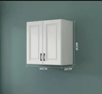 Высота 60 длинных 60 глубоких 30 Двух дверных бездонных белых