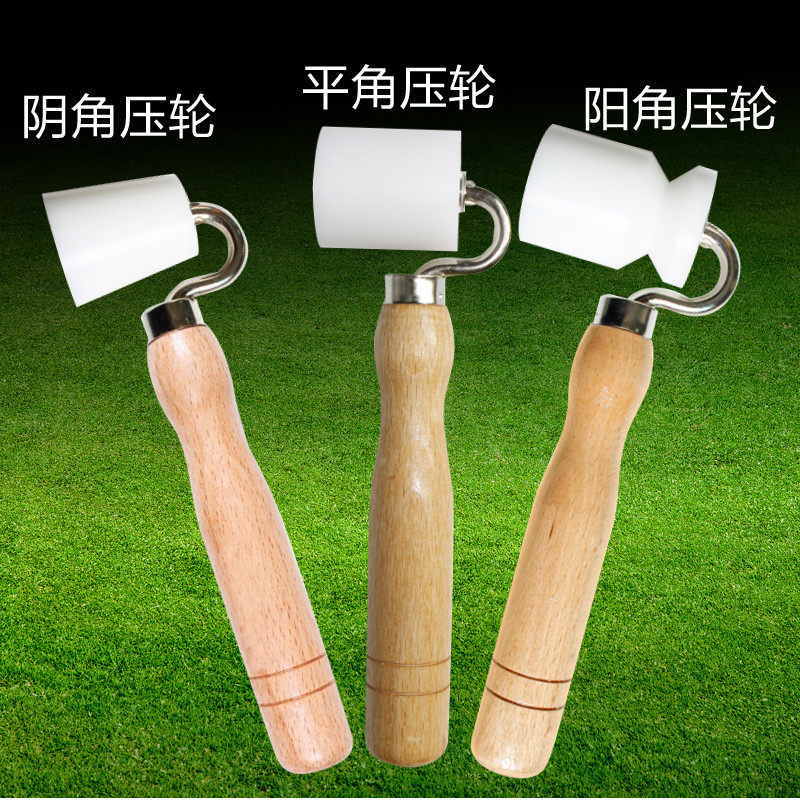 Sticking Wallpaper Wallpaper Tool Flat Press Wheel Clingcorner Anticollision Protection Bar Press Wheel With Bearing Roller Construction Seam Wheel White Wood