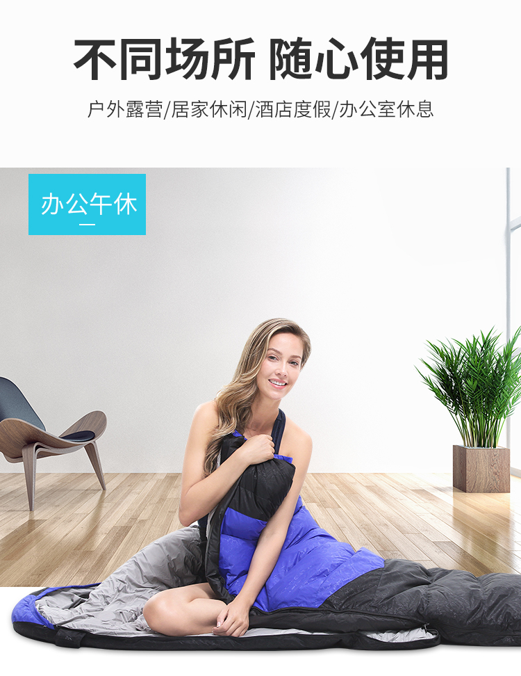Sói Bắc Cực mùa thu và mùa đông xuống túi ngủ người lớn ngoài trời dày vịt xuống đơn đôi trong nhà cắm trại du lịch di động túi ngủ trưa văn phòng