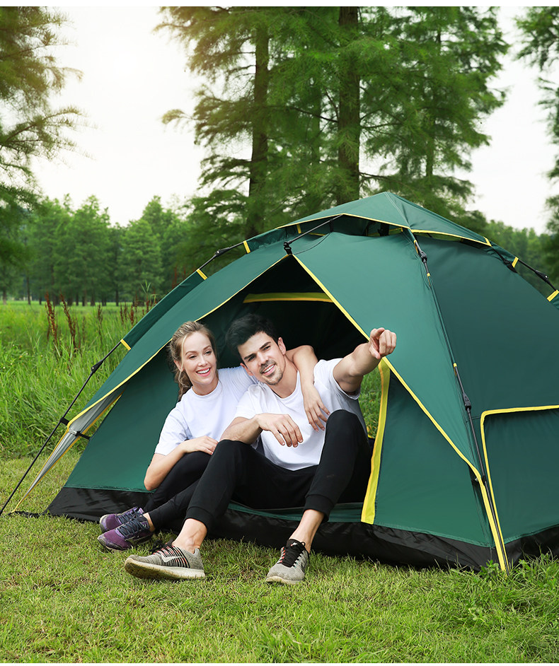 Tent Outdoor Camping Thickened Rainstorm-proof Outdoor Camping Full-automatic Quick-opening Double-person Portable Equipment