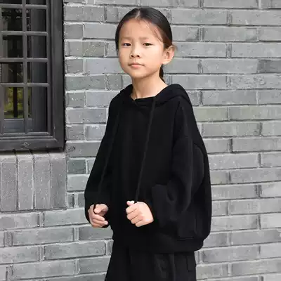 Autumn new children's casual pullover casual jacket boys loose hooded sweatshirt girls spring and autumn Joker long sleeve shirt