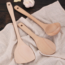 Wooden large soup spoon wooden spoon long handle household porridge spoon porridge kitchen large wood wooden spoon small