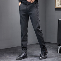 2021 Fall Casual Pants Men Loose Straight Cylinder Tooling Long Pants Trend Handsome business elasticity free of hot Western pants