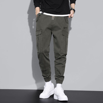 Fall Working Pants Multi-Pocket Work Pants Men Straight Drum Loose Pants Big Code Casual Pants Trend Handsome Gas Military Uniform Depot