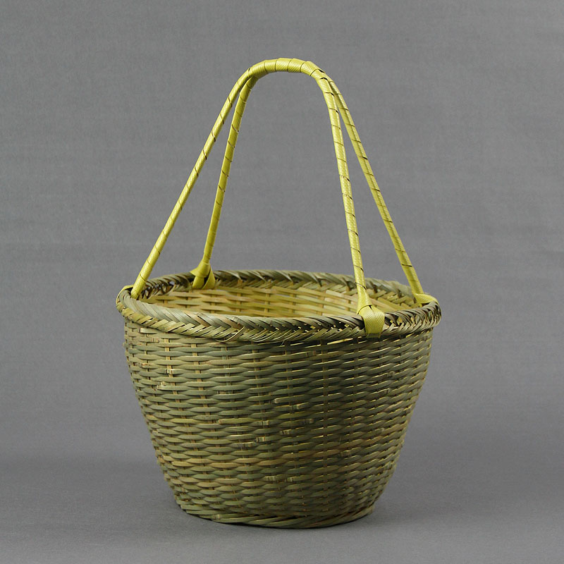 Bamboo basket tote basket bamboo basket Hangzhou basket farmhouse flower basket small bamboo basket fruit egg basket shopping storage basket