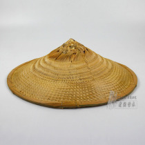 Bucket hat bamboo straw hat non-rain sunshade performance props lampshade decorative beach hat anti-ultraviolet lampshade