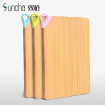 Double gun whole piece bamboo stick thick cutting board solid bamboo kitchen household square cutting board Roll panel chopping board ZB3140