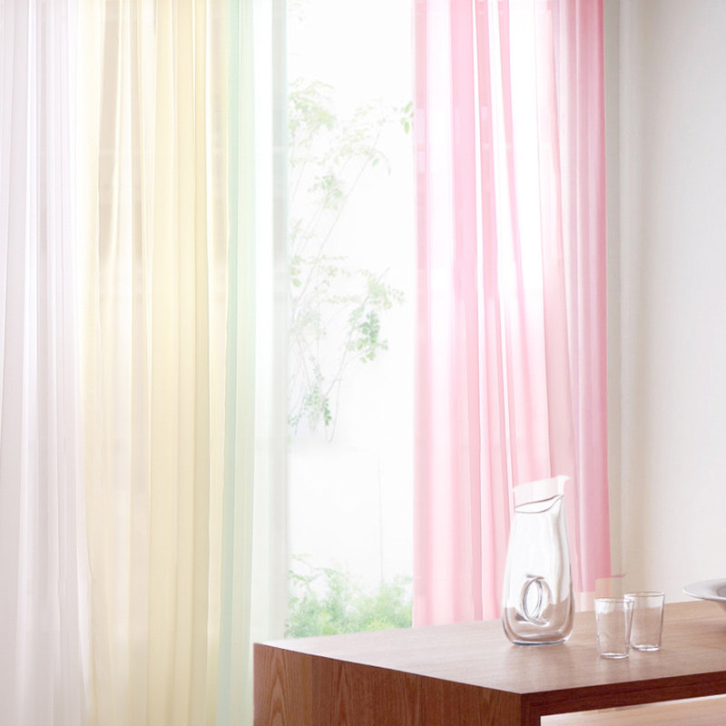 Beijing yarn curtain custom made of milk yarn modern Nordic minimalist colorful pure color soft smooth and smooth texture yarn curtain