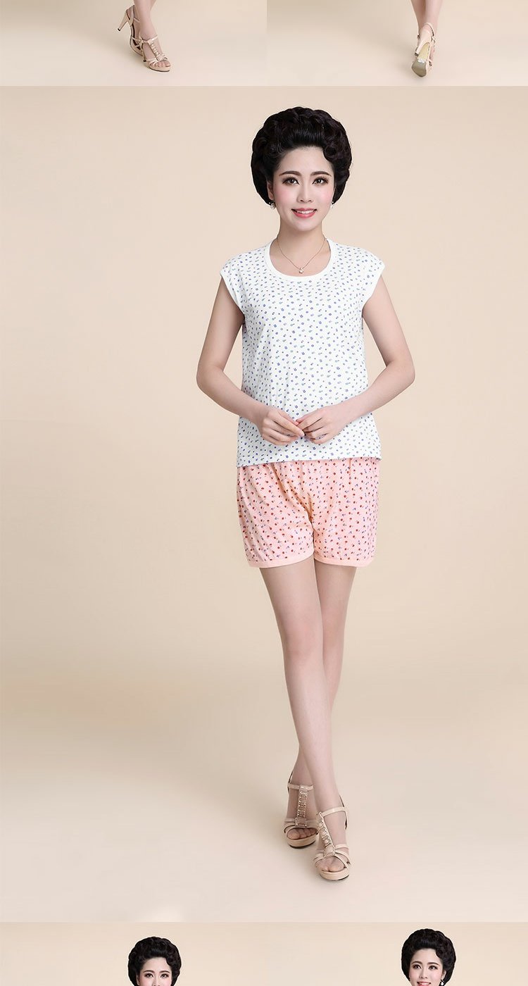 Mùa hè cỡ lớn dì vest bà già vest không tay nữ cotton cotton vest áo nỉ mẹ không tay ao 2 day
