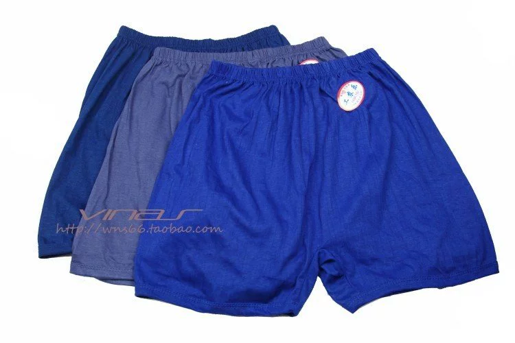 Quần đùi boxer nam và trung niên, ông già, bông, ông già, quần to, cotton, béo, đồ lót bốn góc, quần short