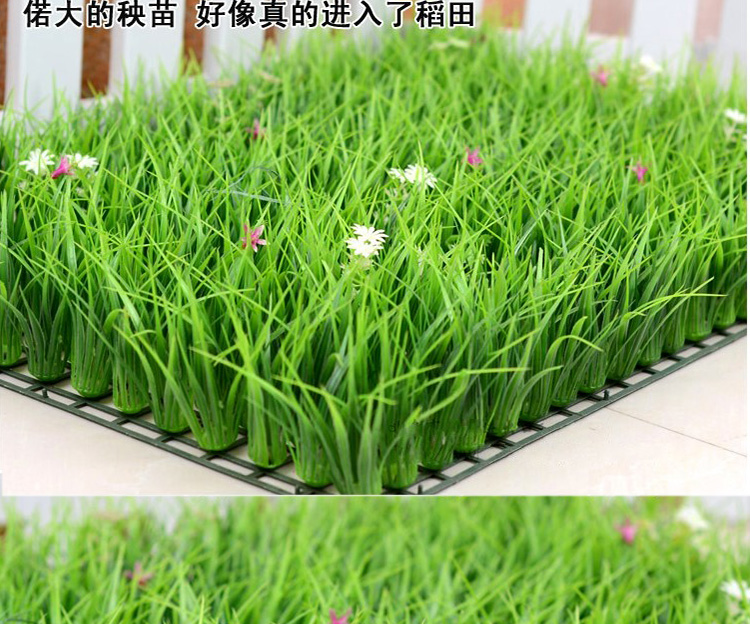 Bán hàng trực tiếp trong nhà cỏ giả với hoa nhựa cỏ mô phỏng cây xanh cỏ cao ban công mã hóa trang trí sân cỏ nhân tạo - Hoa nhân tạo / Cây / Trái cây hoa giả
