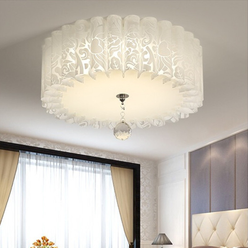 Led Ceiling Lamp Modern Minimalist Bedroom Lamp Warm and Romantic Round Wedding Room Living Room Dining Room Children's Room Lighting Fixtures