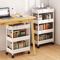 Étagère de rangement Mobile support de rangement sur pied chariot de rangement de bureau bibliothèque de maison simple support de rangement sous le bureau