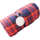 ສົ່ງອອກຜ້າຫົ່ມສອງຊັ້ນ Christmas plaid flannel sherpa composite blanket office nap thickened gift blanket