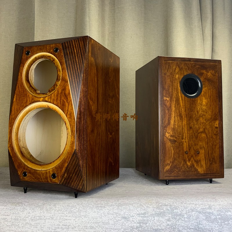 DIY custom 5 inch 6 inch 7 inch 8 inch 10 inch 12 inch two-way bookshelf bevel diamond speaker solid wood audio